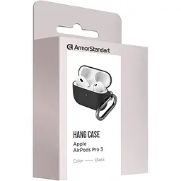 Чохол ArmorStandart Hang Case для Apple AirPods Pro 3 Black (ARM88271) [149492] - мініатюра 3