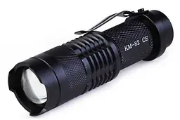 Ліхтарик ручний TOTO KM 82 (USB Gharge) Black