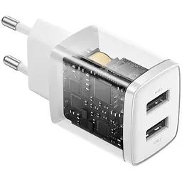 Мережевий зарядний пристрій Baseus Compact Charger 2U 10.5W White (CCXJ010202) [74462] - мініатюра 6