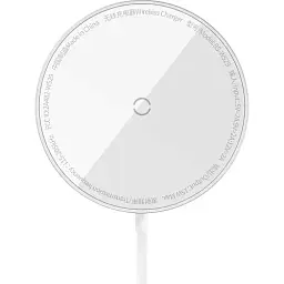 Бездротовий зарядний пристрій Baseus Simple Xiaomini3 Magnetic Wireless Charger 15W CCJJ040012 Silver