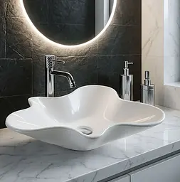 Умивальник Rea Izolda накладний 53x46 см white REA-U6365 - мініатюра 2