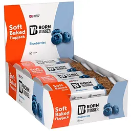 Набір батончик Born Winner Flapjack зі смаком чорниці 90 г блок 12 шт.