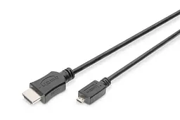 Кабель Assmann 4K HDXiaomi 2M Type D to Type A DB-330109-020-S Black - мініатюра 2