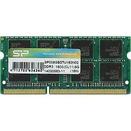 Модуль пам'яті Silicon Power SO-DIMM DDR3 8GB 1600MHz (SP008GBSTU160N02) Bulk