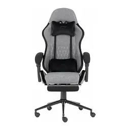 Крісло ігрове GT Racer X-2324 Gray/Black (X-2324 Fabric Gray/Black Suede) - мініатюра 2