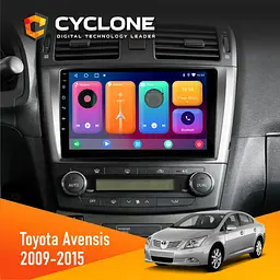 Штатна магнітола Toyota Avensis 2008-2015 Black Cyclone C9-001 2x32 CPL Cyclone (НФ-00008996)