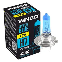 Галогенова лампа Winso H7 12V 55W PX26d HYPER BLUE 4200K(712740)