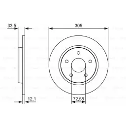 Гальмівний диск Bosch 0 986 479 050 - мініатюра 5