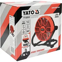 Вентилятор Yato з гібридним живленням (YT-82933) - мініатюра 9