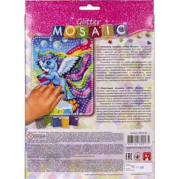 Креативна творчість "Блискуча мозайка" GLITTER MOSAIC БМ-03 Danko Toys, в коробці Микс - мініатюра 3
