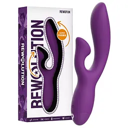 Вібратор-кролик Rewolution Rewofun Rabbit 19.5 см (фіолетовий) - мініатюра 6