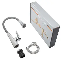 Змішувач для кухні Mixxus Premium Matis 011-T (Nut) refl.gray MI8267, Хром - мініатюра 7