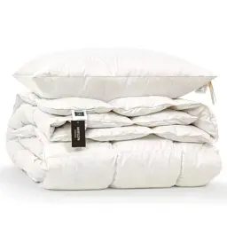 Набір MirSon шовковий №9523 Luxury Exclusive Silk Kapok зима ковдра 200х220 см + 2 подушки білий (2200010805482) - мініатюра 3