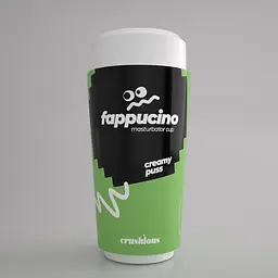 Мастурбатор Crushious Fappucino Creamy Puss (зелений) - мініатюра 6