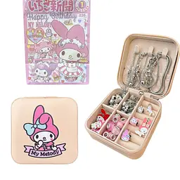 Дитячий набір Kuromi Melody Hello Kitty для створення шарм браслетів та чокерів в подарунковій скриньці - мініатюра 3