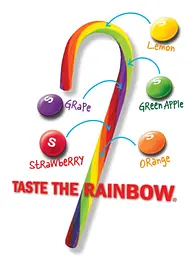 Льодяник-тростина Skittles Candy Canes 5 смаків у кожній цукерці 28 г - мініатюра 2