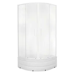 Душова кабіна Eger Tisza Mely 90x90 на глибокому піддоні 599-187, матовий, білий