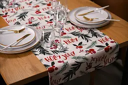 Ранер Ardesto Happy Holidays, 40х140см, 90% поліестер, 10% бавовна, білий (ART01HW) - мініатюра 7