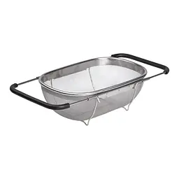Друшляк-сито на раковину для миття продуктів 29*19*10 см Zhongjing HP-19-18-S - мініатюра 4