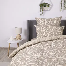 Постільна білизна ТЕП Soft Dreams Beige and White 70х70 півтораспальна бежева - мініатюра 6