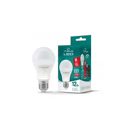 Лампочка TITANUM A60 12W E27 4100K 220V (TLA6012274) - мініатюра 2