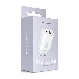 Зарядний пристрій Armorstandart 1xUSB-C PD25W + 1xUSB QC3.0 GaN white (ARM87066) - мініатюра 2