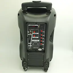 Акустична система акумуляторна колонка 10" з мікрофоном радіо Su-Kam BT100D 500 Вт чорна - мініатюра 3