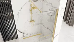 Душова стінка Rea Cortis 100 gold REA-K8484 - мініатюра 4
