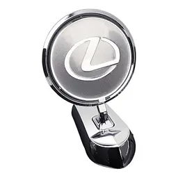 Емблема приціл Lexus метал Хром 85х38х68 мм на скотчі (Завод)