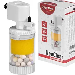 Внутрішній фільтр Kruger Meier NeoClear 600 з біофільтрацією для акваріумів 20-40 літрів - мініатюра 4