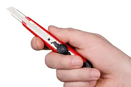 Ніж сегментний будівельний висувний Intertool 9 мм гвинтовий HT-0511 - мініатюра 6