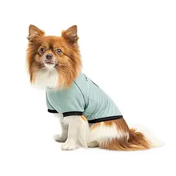 Футболка Pet Fashion Oscar для собак бавовна трикотаж рибана синя XS2 - мініатюра 3