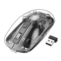 Миша HOCO GM29 Mysterious dual-mode silent wireless mouse Dark Night Black