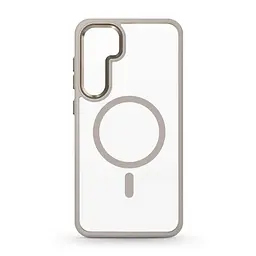 Чехол Samsung Galaxy S24 Plus 5G (SM-S926), Unit MagSafe, серый, прозрачный, магсейф, противоударный, магнитный, панель-накладка с поддержкой MagSafe, с поддержкой беспроводной зарядки, TPU+PC, защита всего корпуса, ударопрочный, ArmorStandart (ARM74866)