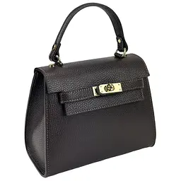 Невелика класична шкіряна сумочка Firenze Italy F-IT-9866DB - мініатюра 3