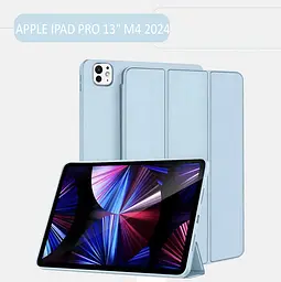 Чохол-книжка BeCover Tri Fold Soft TPU Silicone для Apple iPad Pro Pro 13" M4 2024 Light Blue (711753) - мініатюра 2