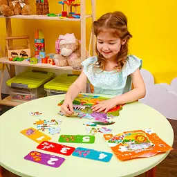 Пазли Vladi Toys 2 в 1 Зоопарк, з міні-грою, 49 елементів (RK1140-06) - мініатюра 5