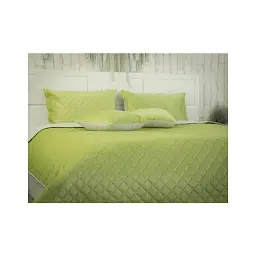 Покривало Руно Olive Green ромб велюр 220х240 (330.55_Olive Green ромб) - мініатюра 5