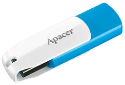 Flash Drive Apacer AH357 128GB USB 3.2 (AP128GAH357U-1) Blue/White - мініатюра 1