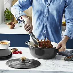 Каструля Tefal Air з кришкою 5.7л чорний (E2558904) - мініатюра 7