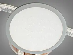 Стельова LED люстра Diasha 8819/500+400+300 золото 95W пульт 3 кільця 3 режими - мініатюра 4