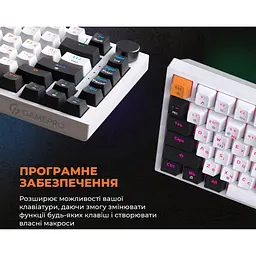 Клавіатура GamePro MK160W Red Switch White [121464] - мініатюра 11