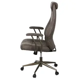 Офісне крісло Аклас Булат R-SR (Штучна замша 02 Dark gray) (00172366) - мініатюра 3