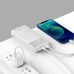 Портативна батарея Baseus Bipow Digital Display 10000 mAh 15W PPDML-I02 White - мініатюра 4