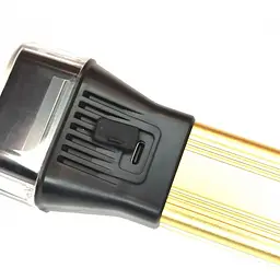 Ручний ліхтарик з бічним світлом на акумуляторі золотистий Coba CB-888 USB - мініатюра 5
