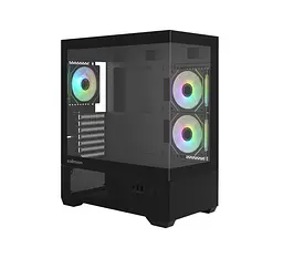 Zalman Корпус Chronix V2 без БР, 1xUSB3.0, 1xUSB2.0, 1x Type C, 2x120мм ARGB Reverse, 4x120мм ARGB, VGA 410мм, LCS ready, TG Side/Front Panel, ATX, чорний