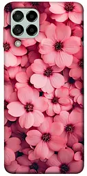 Чохол Demsky Pink flowers для Samsung Galaxy M53 5G