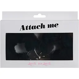 Наручники з плюшевою обробкою Love To Love Attach Me Black - мініатюра 2
