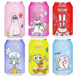 Газований напій Qdol Spongebob Squarepants Strawberry Сенді Чікс 330мл - мініатюра 4
