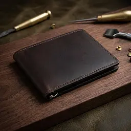 Шкіряний чоловічий затискач для грошей Grande Pelle 11543 коричневий - мініатюра 4